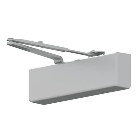 Falcon Grade 1 Heavy Duty Surface Door Closer, Spring-n-Stop Arm, Push Side Parallel Arm Mount, Size 1 to 6 SC71A SS AL